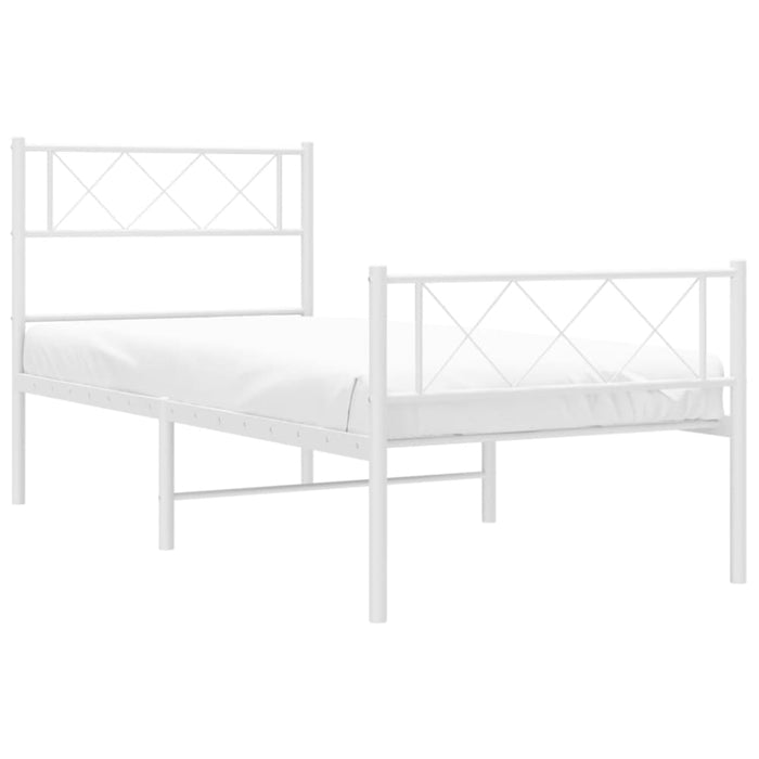 King Single Size Metal Bed Frame with Headboard