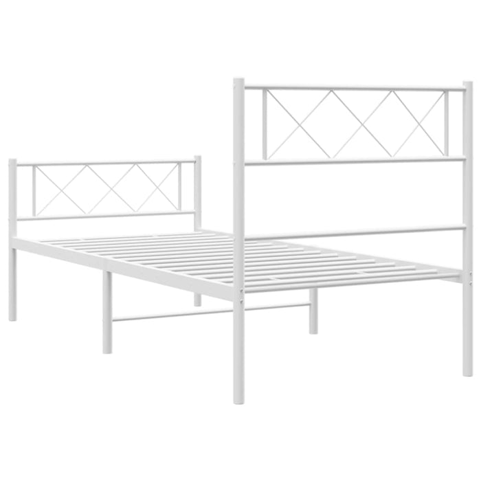 King Single Size Metal Bed Frame with Headboard