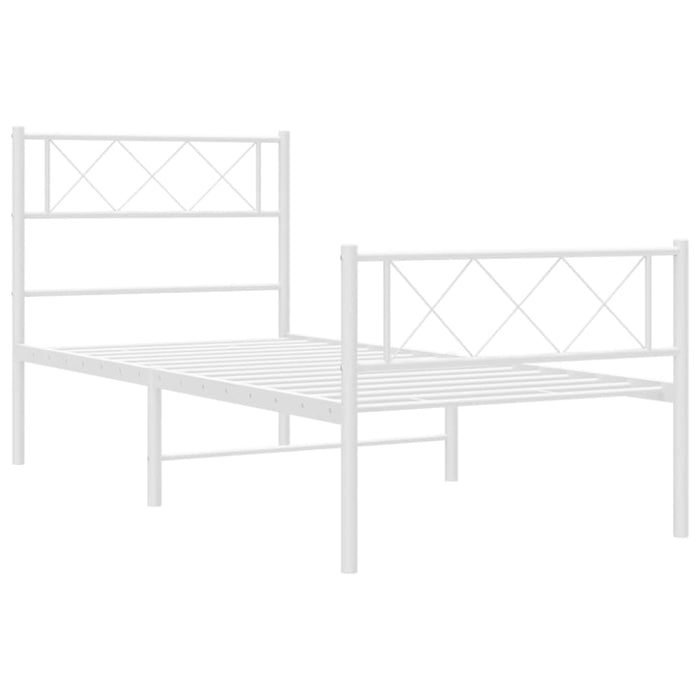 King Single Size Metal Bed Frame with Headboard