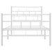 King Single Size Metal Bed Frame with Headboard