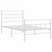 King Single Size Metal Bed Frame with Headboard