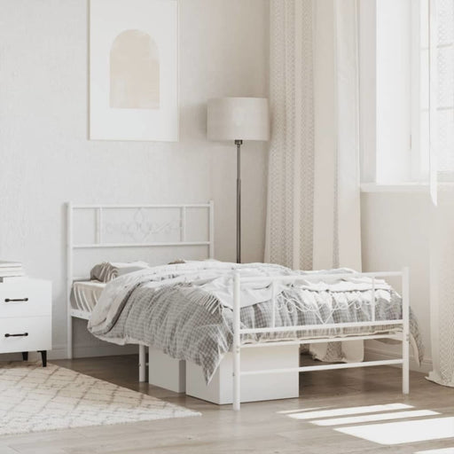 King Single Size Metal Bed Frame with Headboard
