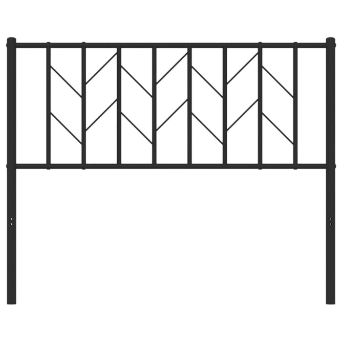 King Single Size Metal Headboard Black 107 Cm Tiaali
