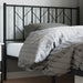 King Single Size Metal Headboard Black 107 Cm Tiaali