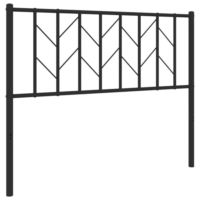 King Single Size Metal Headboard Black 107 Cm Tiaali
