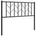King Single Size Metal Headboard Black 107 Cm Tiaali