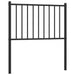King Single Size Metal Headboard Black 107 Cm Tpbnka