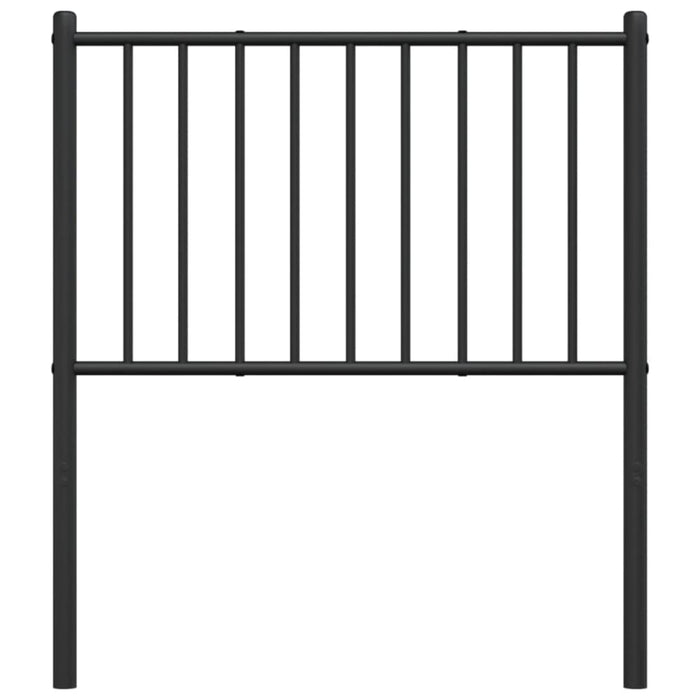 King Single Size Metal Headboard Black 107 Cm Tpbnka