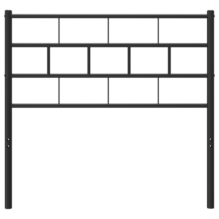 King Single Size Metal Headboard Black 107 Cm Tpplnk