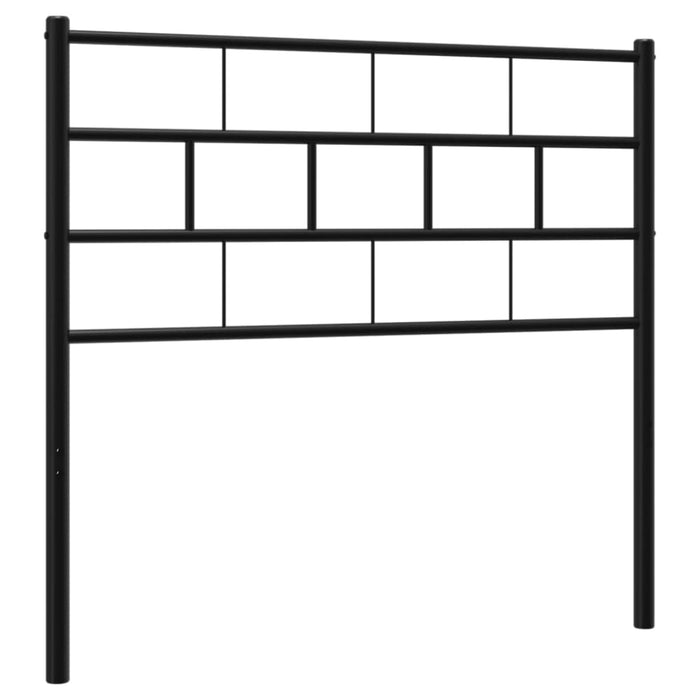 King Single Size Metal Headboard Black 107 Cm Tpplnk