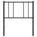 King Single Size Metal Headboard Black 107 Cm Tpxpob