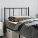 King Single Size Metal Headboard Black 107 Cm Tpxpob