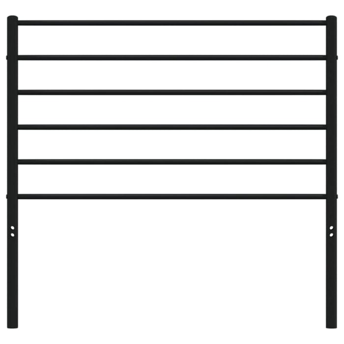 King Single Size Metal Headboard Black 107 Cm Tpxtak