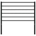 King Single Size Metal Headboard Black 107 Cm Tpxtak