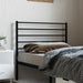 King Single Size Metal Headboard Black 107 Cm Tpxtak