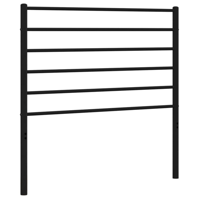 King Single Size Metal Headboard Black 107 Cm Tpxtak