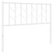 King Single Size Metal Headboard White 107 Cm Tiapol