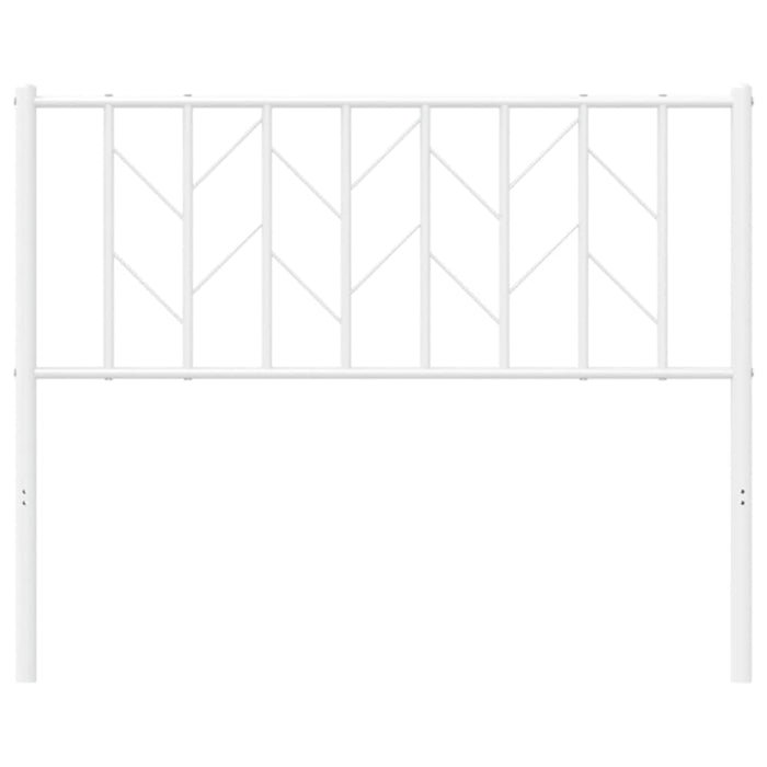 King Single Size Metal Headboard White 107 Cm Tiapol