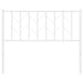 King Single Size Metal Headboard White 107 Cm Tiapol