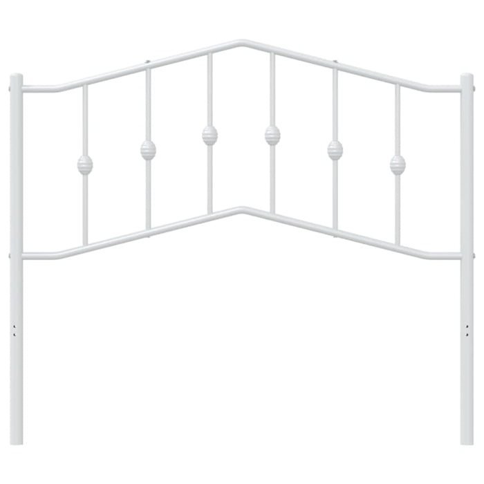 King Single Size Metal Headboard White 107 Cm Titnln