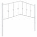 King Single Size Metal Headboard White 107 Cm Titnln