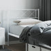 King Single Size Metal Headboard White 107 Cm Tixtpl