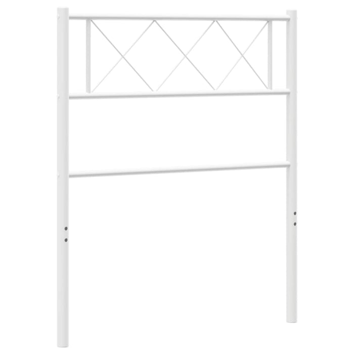 King Single Size Metal Headboard White 107 Cm Tixtpl