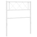 King Single Size Metal Headboard White 107 Cm Tixtpl