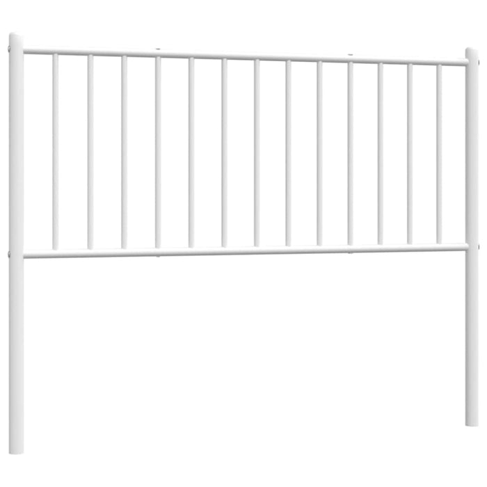 King Single Size Metal Headboard White 107 Cm Tpbklo