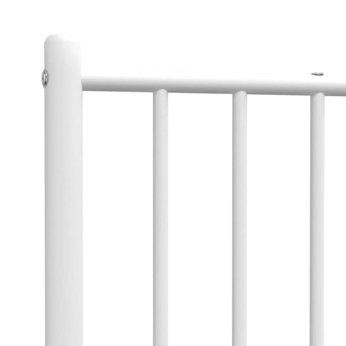 King Single Size Metal Headboard White 107 Cm Tpbklo