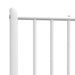 King Single Size Metal Headboard White 107 Cm Tpbklo