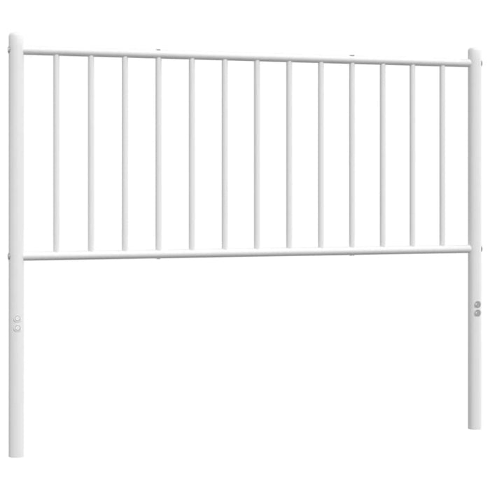 King Single Size Metal Headboard White 107 Cm Tpbklo