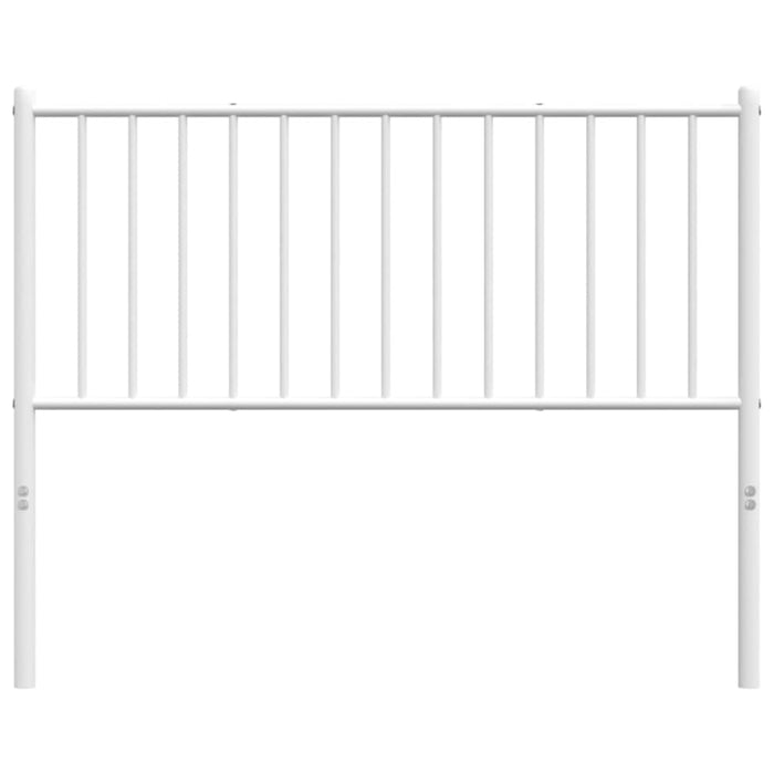 King Single Size Metal Headboard White 107 Cm Tpbklo