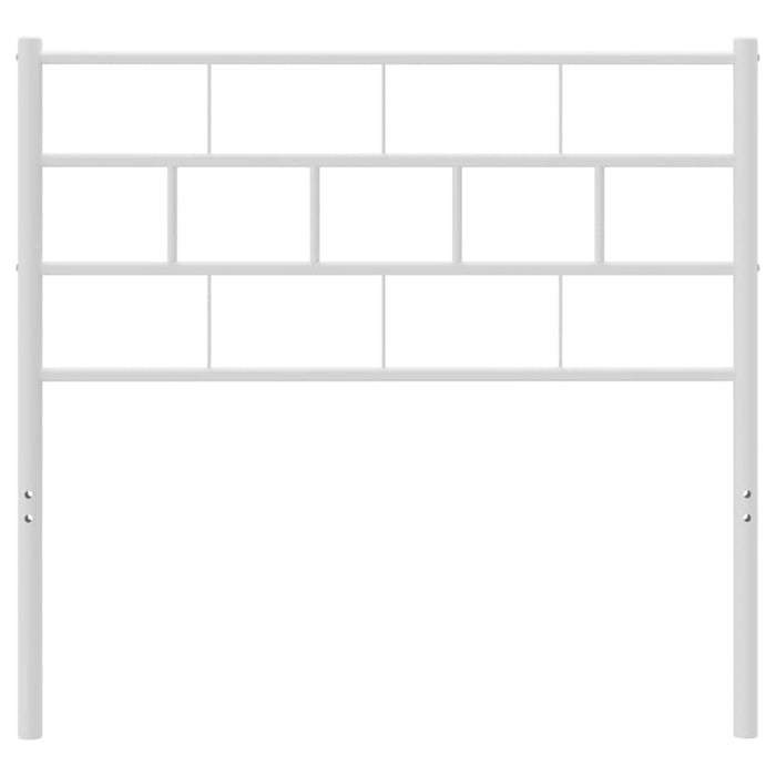 King Single Size Metal Headboard White 107 Cm Tppitn