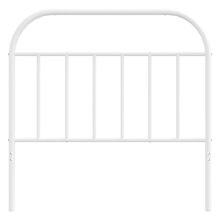King Single Size Metal Headboard White 107 Cm Tptioa
