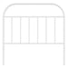 King Single Size Metal Headboard White 107 Cm Tptioa