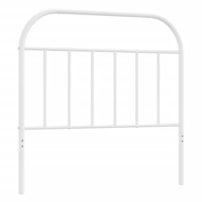 King Single Size Metal Headboard White 107 Cm Tptioa