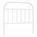 King Single Size Metal Headboard White 107 Cm Tptioa
