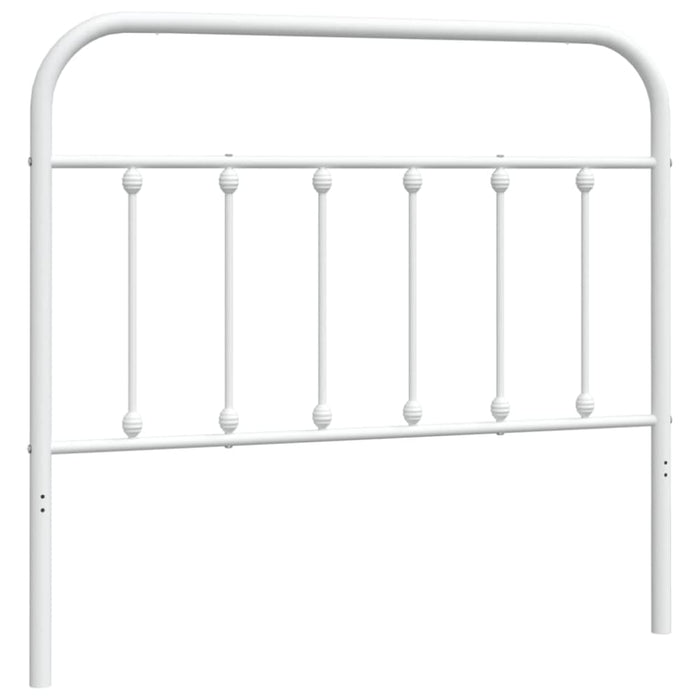 King Single Size Metal Headboard White 107 Cm Tpxlpi