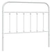 King Single Size Metal Headboard White 107 Cm Tpxlpi