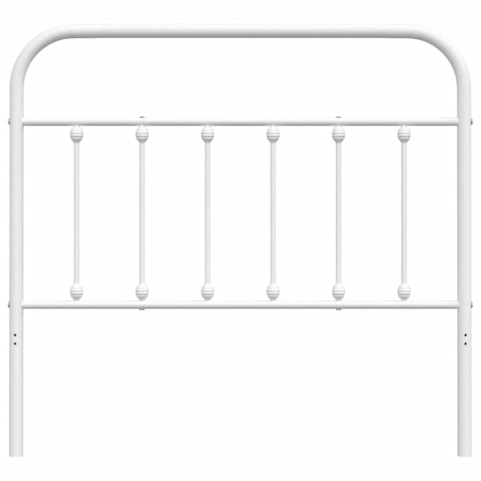King Single Size Metal Headboard White 107 Cm Tpxlpi