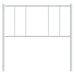 King Single Size Metal Headboard White 107 Cm Tpxppk