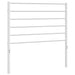 King Single Size Metal Headboard White 107 Cm Tpxtkn