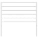King Single Size Metal Headboard White 107 Cm Tpxtkn