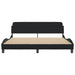 King Size Bed Frame With Headboard Black 183x203 Cm Fabric