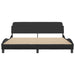 King Size Bed Frame With Headboard Black 183x203 Cm Faux