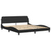 King Size Bed Frame With Headboard Black 183x203 Cm Faux