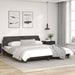 King Size Bed Frame With Headboard Black And White 183x203
