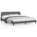 King Size Bed Frame With Headboard Dark Grey 183x203 Cm