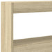 King Size Headboard Cabinet with Led Sonoma Oak 180x17x102